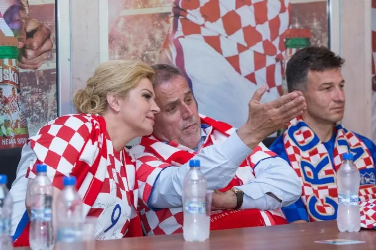 Predsjednica i gradonačelnik Zagreba zajedno su pratili utakmicu