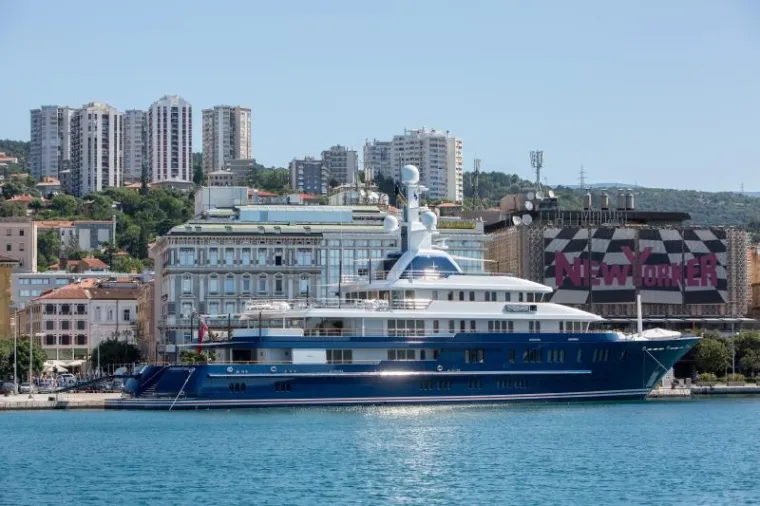 Northern Star - najveća jahta koja je ikad uplovila u riječku luku