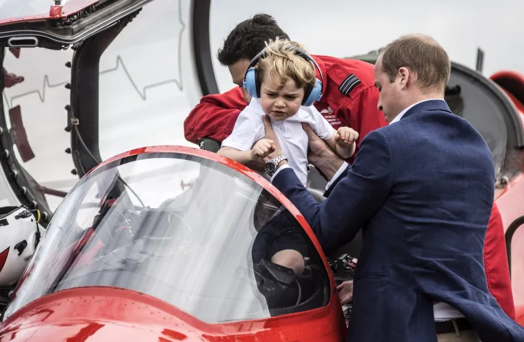 Princ William, Kate Middleton, princ George