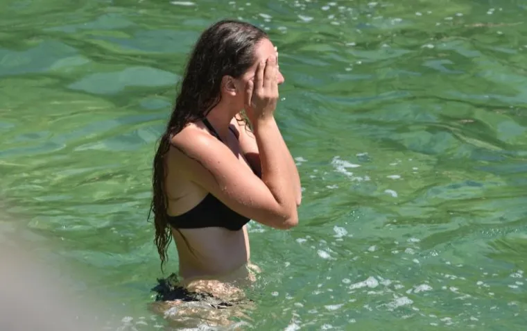 LJEPOTICE NA SLAPOVIMA KRKE: Tražile su spas od nesnosnih vrućina...