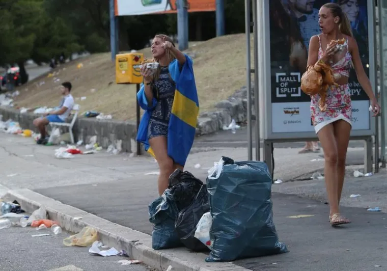 Poljud i okolica prepuni su smeća nakon Ultre