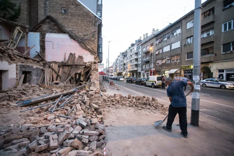 Pad skele u Tratinskoj