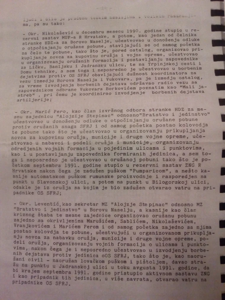 Donosimo 44 imena koja se nalaze na popisu aktivne optužnice iz Srbije