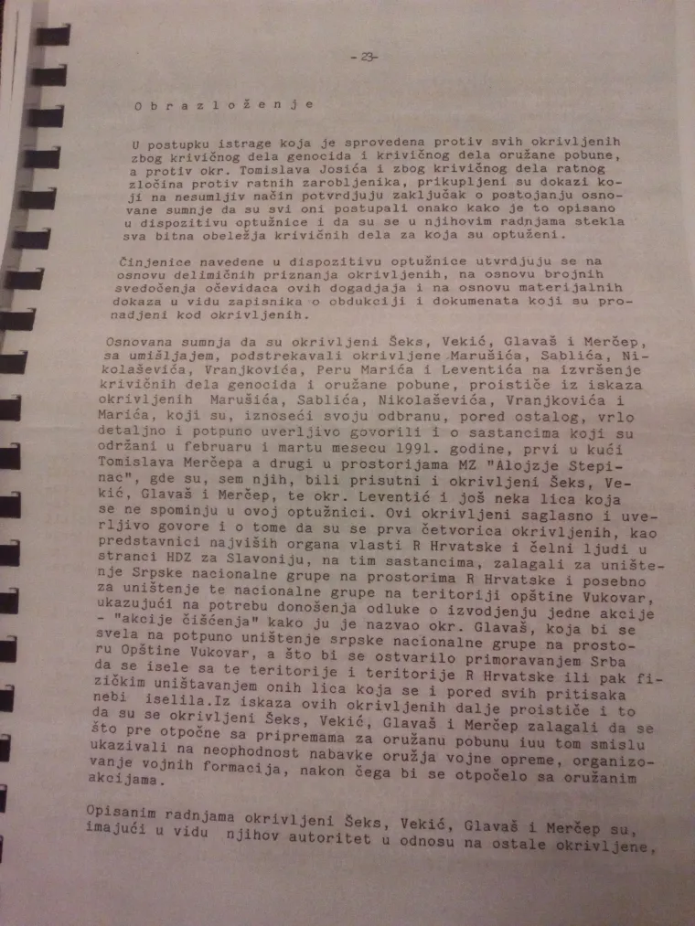 Donosimo 44 imena koja se nalaze na popisu aktivne optužnice iz Srbije