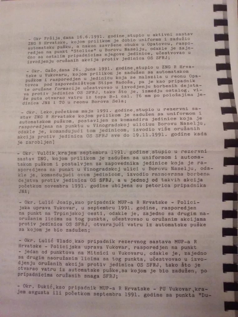 Donosimo 44 imena koja se nalaze na popisu aktivne optužnice iz Srbije