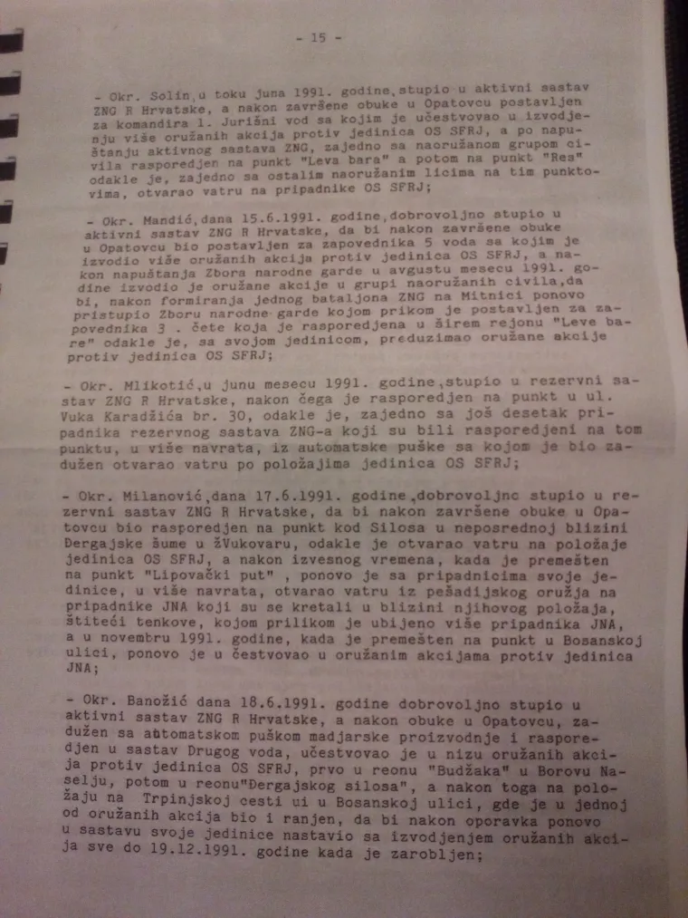 Donosimo 44 imena koja se nalaze na popisu aktivne optužnice iz Srbije