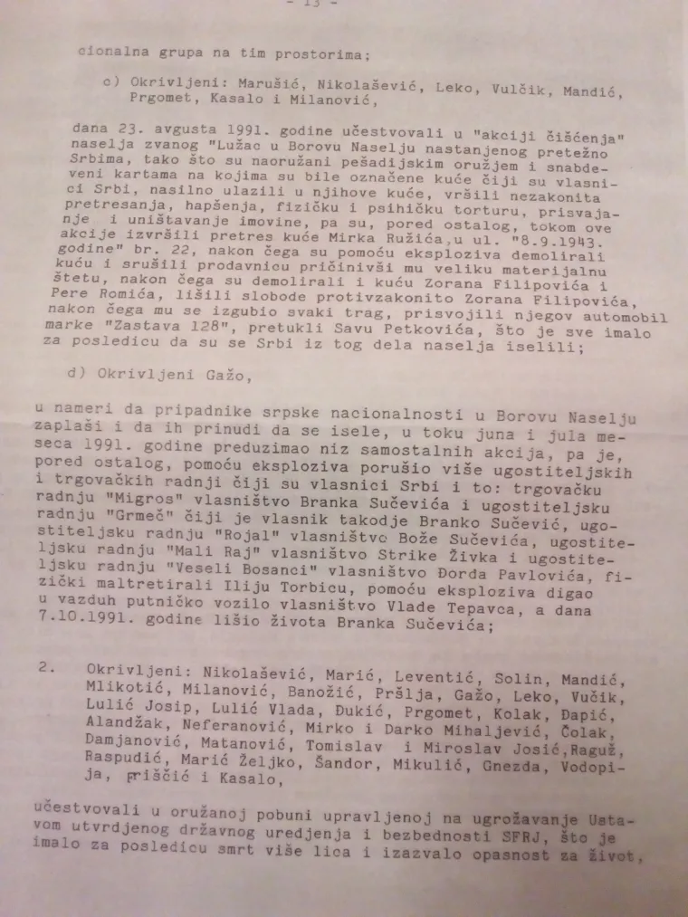 Donosimo 44 imena koja se nalaze na popisu aktivne optužnice iz Srbije