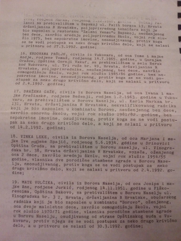 Donosimo 44 imena koja se nalaze na popisu aktivne optužnice iz Srbije