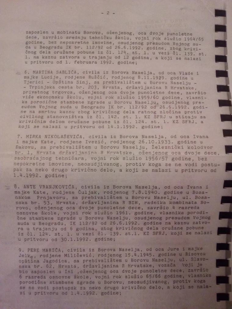 Donosimo 44 imena koja se nalaze na popisu aktivne optužnice iz Srbije