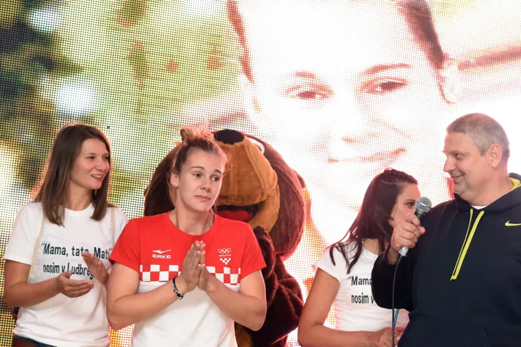Tisuće navijača dočekalo zlatnu olimpijku Saru Kolak u rodnom Ludbregu