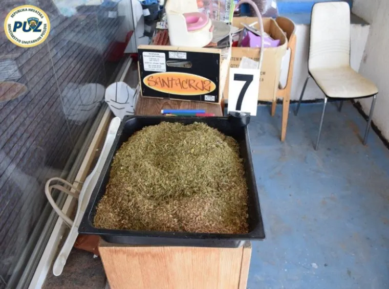 Pretražujući njezin stan u zagrebačkom naselju Vrbik, policajci su na krovu zgrade i u stanu među ostalim pronašli 49 posađenih stabiljka indijske konoplje, 630 grama marihuane te određenu količinu ulja konoplje.