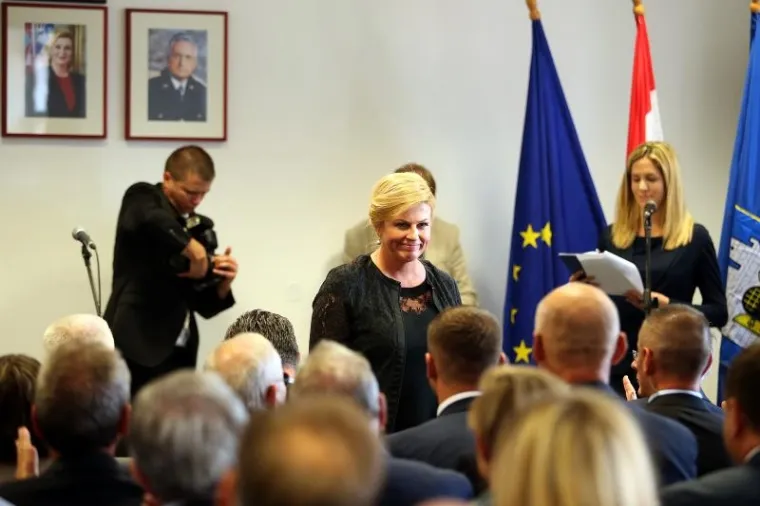 Predsjednica otvorila službene prostore Hrvatskog generalskog zbora