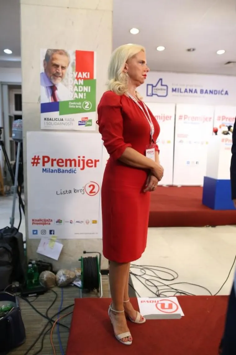 Milana Vuković Runjić u izbornom stožeru Milana Bandića
