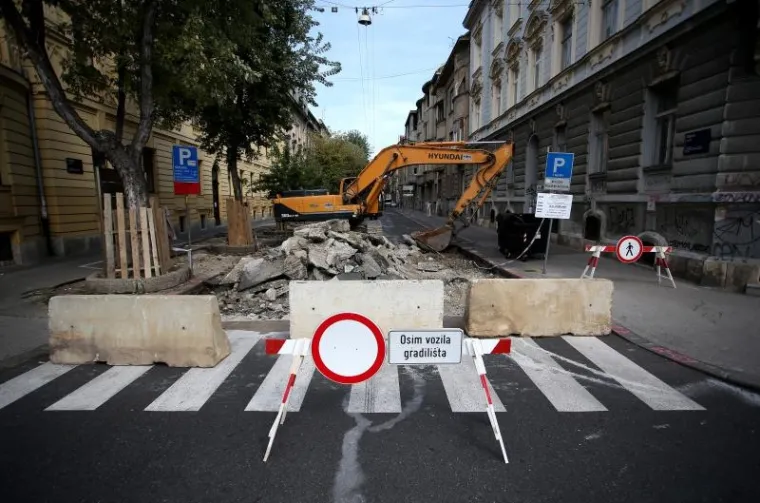 Za promet će biti zatvorena Gajeva ulica od Tesline do Mihanovićeve ulice