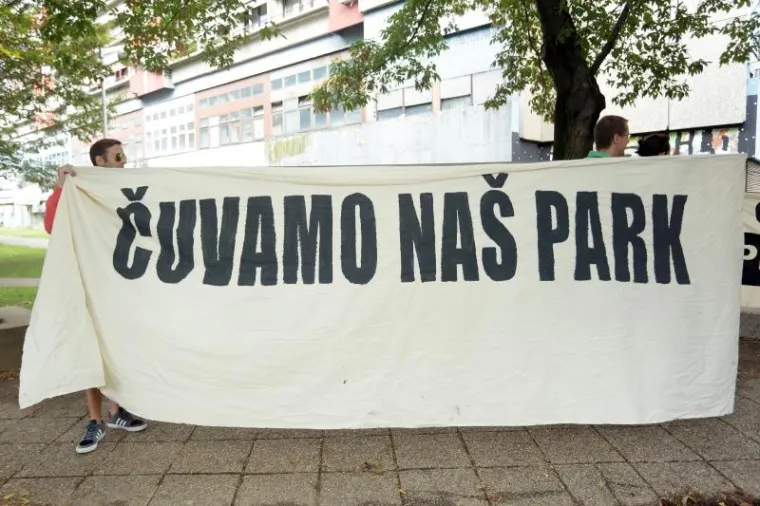 Prosvjednici koji žele park na Savici dočekali su Milana Bandića na otvorenju vrtića