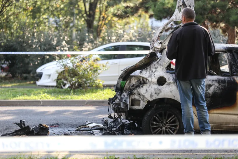 Zapaljen automobil u centru Zagreba