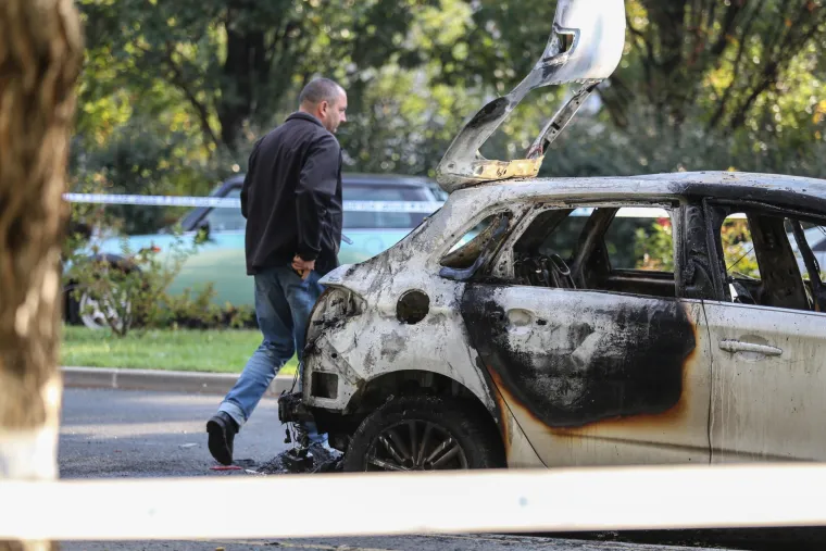 Zapaljen automobil u centru Zagreba