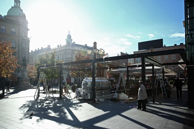 'Instalacija' na Cvjetnom trgu