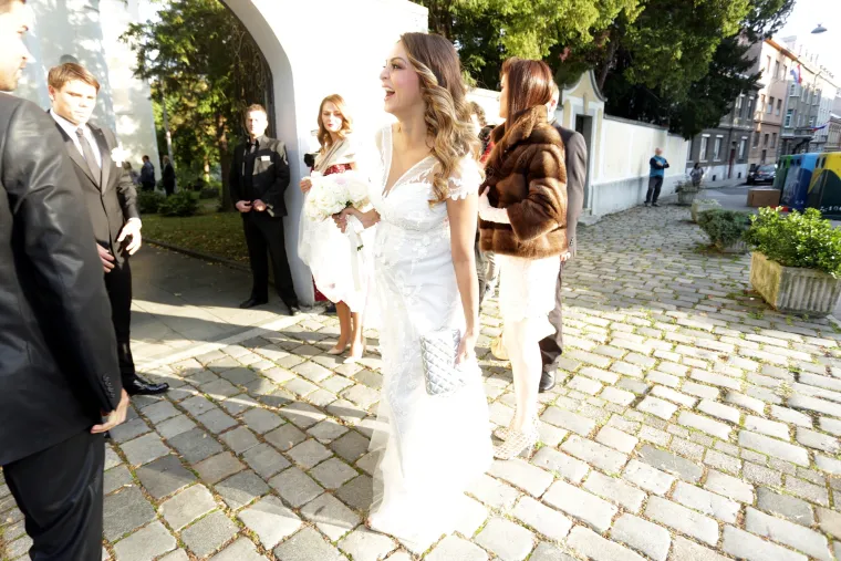 Vjenčanje nogometa&scaron;a Ognjena Vukojevića i biv&scaron;e Miss Hrvatske Andreje Ćupor