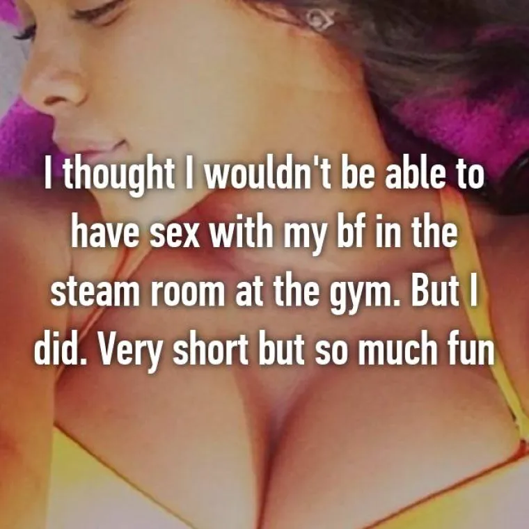 Mislila sam da se neću moći seksati s dečkom u sauni teretane. Ali jesam. Bilo je kratko ali slatko