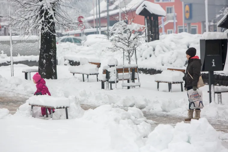 Snježni pokrivač zabijelio Gorski Kotar