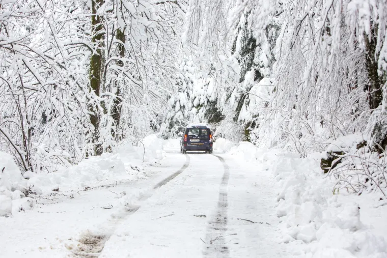 Snježni pokrivač zabijelio Gorski Kotar
