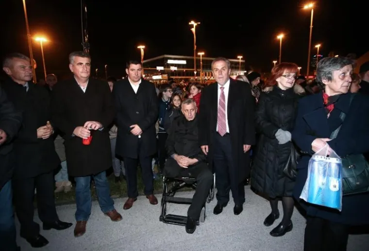 Zagrebački gradonačelnik Milan Bandić i koordinator zagrebačkog Odjela za branitelje Miodrag Demo