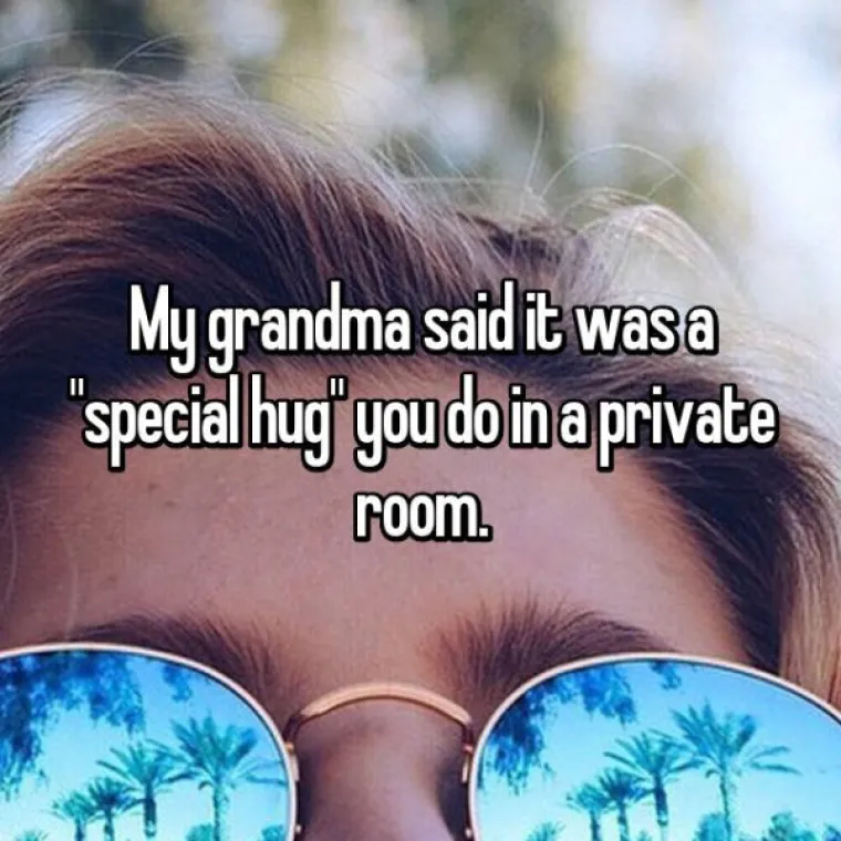 Baka mi je rekla da je to posebni zagrljaj koji se odvija u sobi.