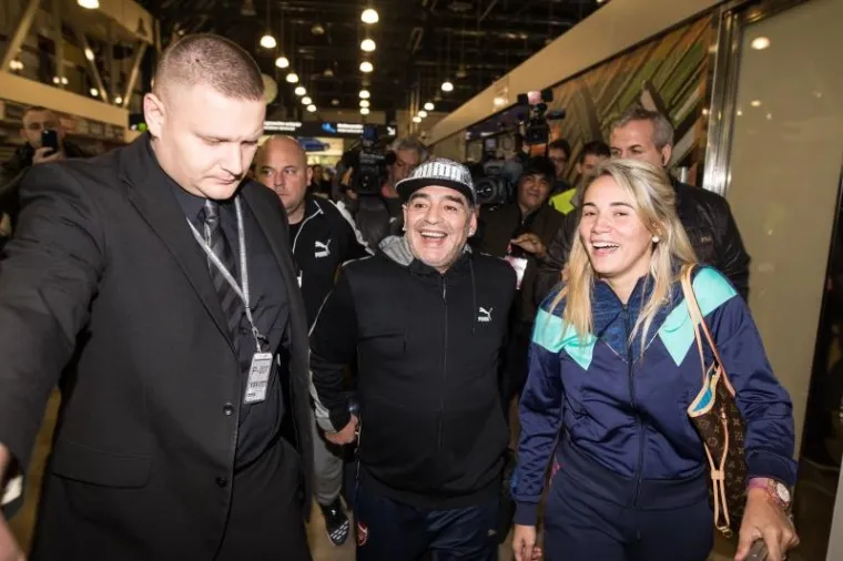 STIGLI U ZAGREB: Maradona došao na Davis Cup u pratnji djevojke