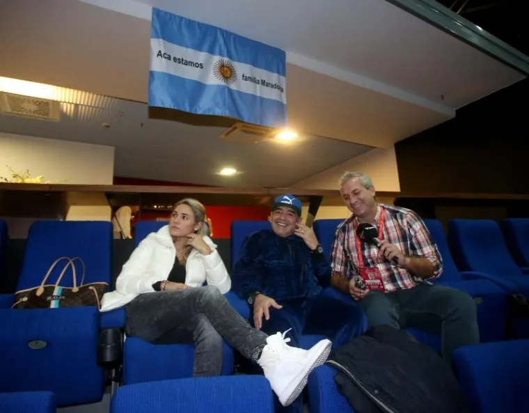 MARADONA U ZAGREBAČKOJ ARENI: Mali zeleni zauzeo poziciju za navijanje