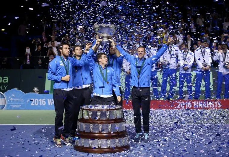 SLAVLJE ARGENTINACA U ARENI ZAGREB: Zastor finala Davis Cupa spu&scaron;ten je s taktovima 'Oid, Mortales'