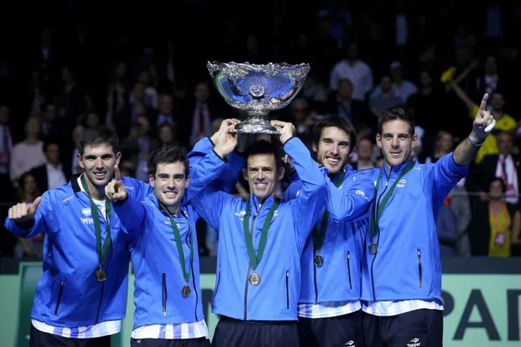 SLAVLJE ARGENTINACA U ARENI ZAGREB: Zastor finala Davis Cupa spu&scaron;ten je s taktovima 'Oid, Mortales'