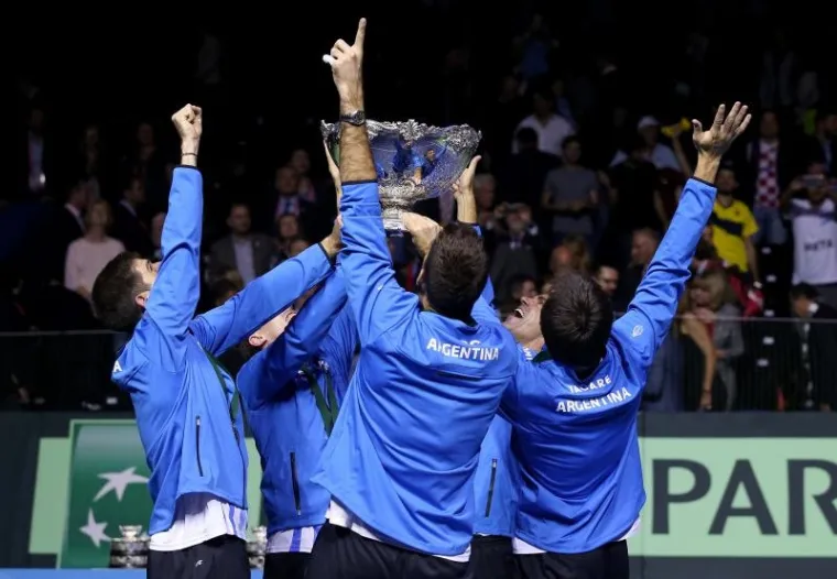 SLAVLJE ARGENTINACA U ARENI ZAGREB: Zastor finala Davis Cupa spu&scaron;ten je s taktovima 'Oid, Mortales'