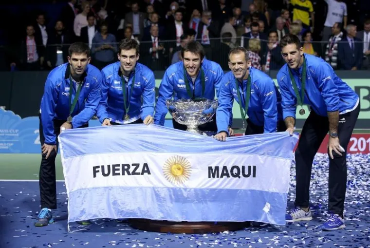 SLAVLJE ARGENTINACA U ARENI ZAGREB: Zastor finala Davis Cupa spu&scaron;ten je s taktovima 'Oid, Mortales'