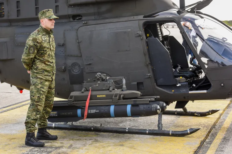 Prezentacija opremljenosti Eskadrile helikopterima OH-58D Kiowa Warrior