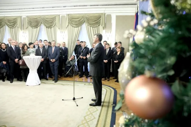 PLENKOVIĆEV BOŽIĆNI DOMJENAK: U Banskim dvorima održan prijam za predstavnike medija