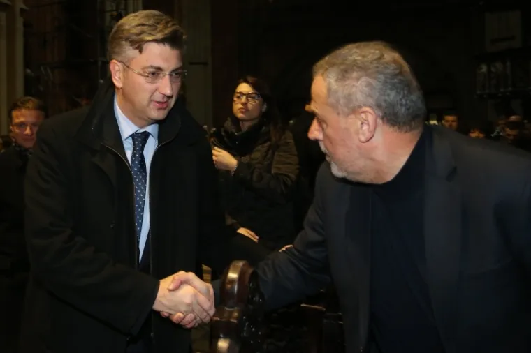 Andrej Plenković i Milan Bandić