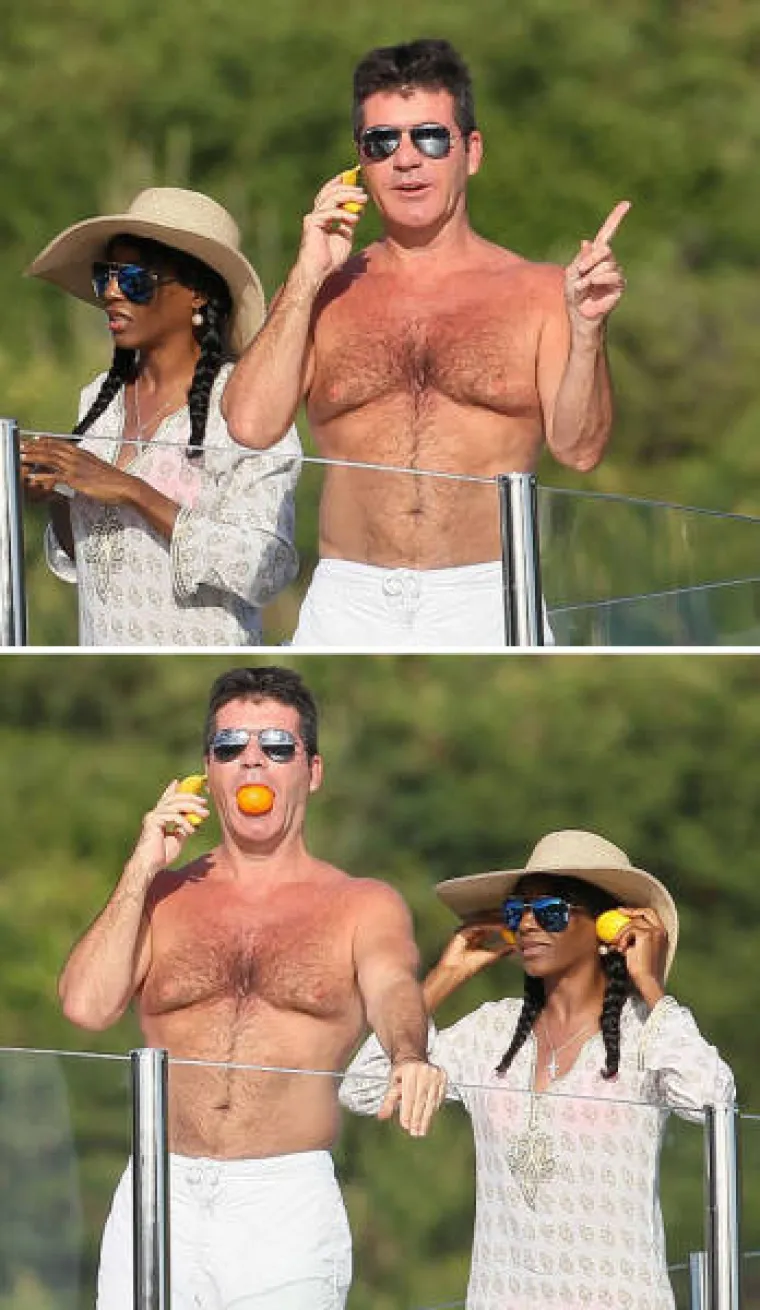Simon Cowell i Sinitta