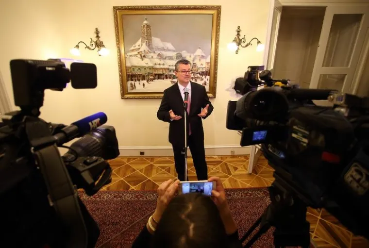 Konferencija za medije bivšeg premijera RH Tihomira Oreškovića.