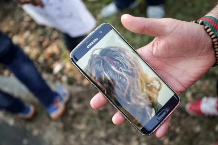 Prosvjed azilanata ispred zagrebačkog hotela Porin