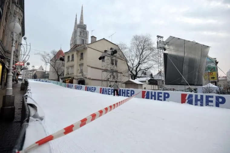 Pogledajte kako izgleda skija&scaron;ka staza od katedrale do Trga bana Jelačića