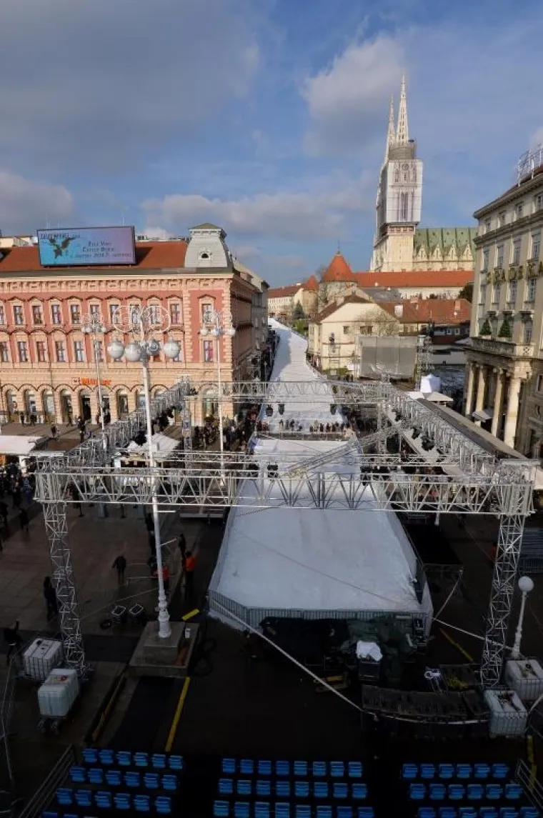 Pogledajte kako izgleda skija&scaron;ka staza od katedrale do Trga bana Jelačića