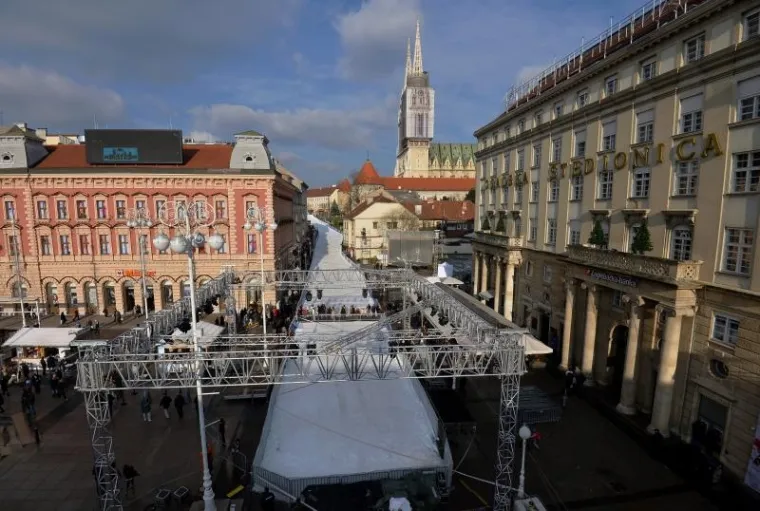 ZAGREB SPREMAN ZA SPEKTAKL: Pogledajte kako izgleda staza kojom će se spustiti skija&scaron;ki velikani