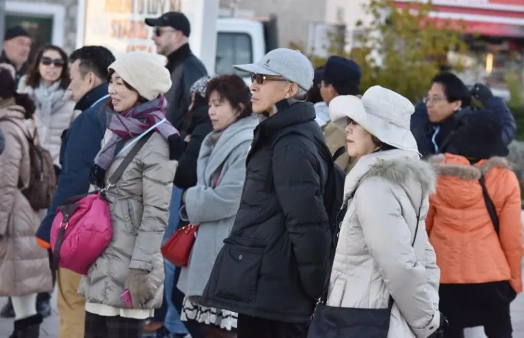 Spašavanje labuda slomljenog krila zabavilo je okupljene turiste.