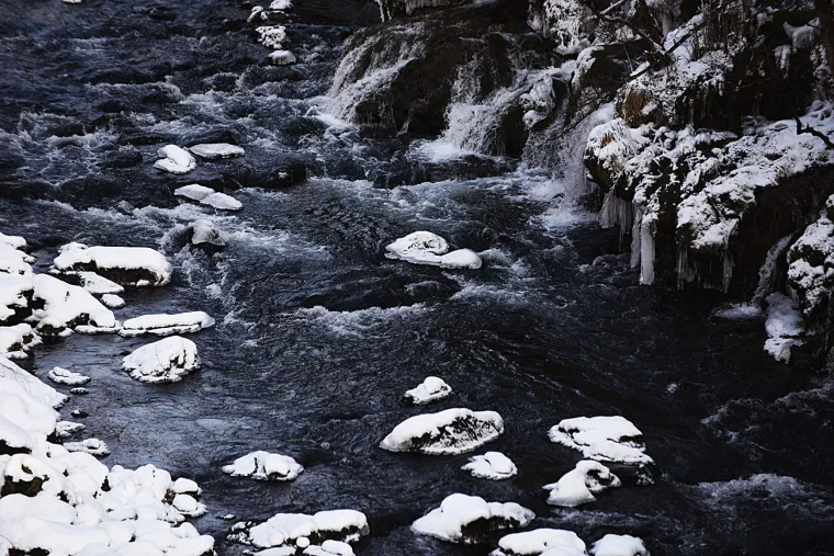 Rastoke zarobljene u ledu