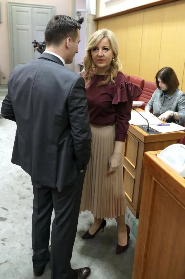 MODNE KOMBINACIJE U SABORU: HDZ-ova zastupnica odabrala svjetlije tonove, a SDP-ovka tamnije...