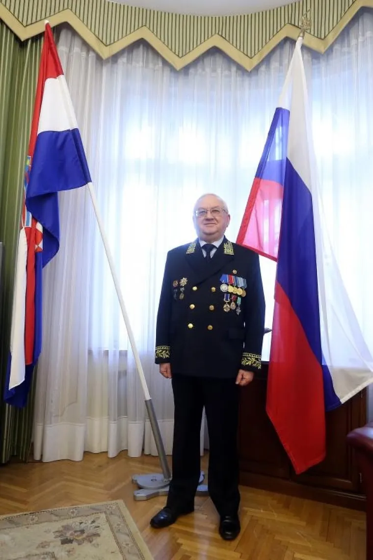 Veleposlanik Rusije u Hrvatskoj Anvar Azimov odrzao je konferenciju za medije u Ruskom veleposlanstvu u Zagrebu