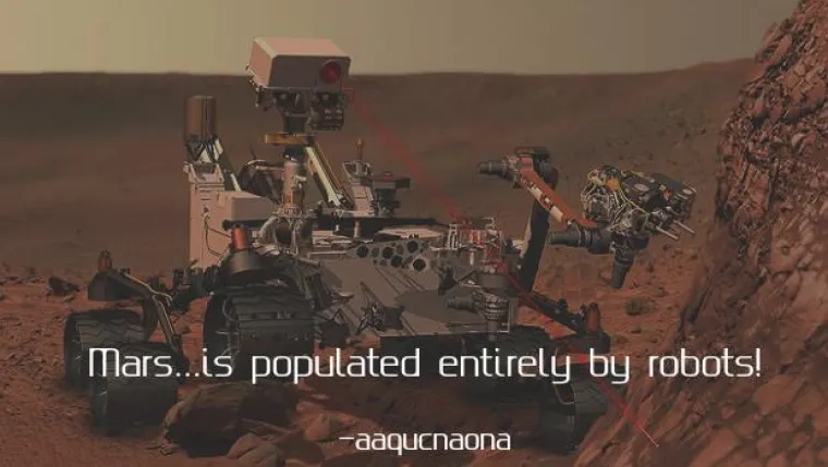 Mars je planet nastanjen isključivo robotima