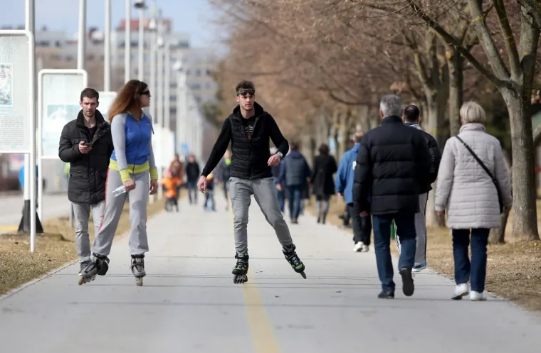 Zagrepčani uživali u sunčanom danu
