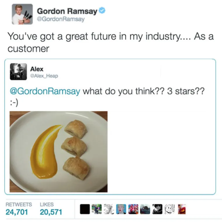ŠALJU NAJBIZARNIJE SLIKE SLAVNOM KUHARU: Gordon Ramsay opleo po svojim obožavateljima na Twitteru